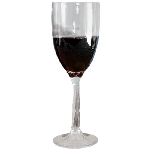 Camco Unbreakable Travel Red or White Wine Glass- 9 Ounce, Dishwasher Safe, BPA Free,Perfect For Picnics, Cookouts, and The Beach - Set of 2 (43861)
