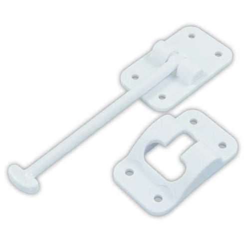 JR Products 10444 Plastic T-Style Door Holder - Polar White, 6"