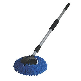 AutoSpa 93303 9" 2-in-1 Long Chenille Microfiber Wash Mop with 48" Extension Pole
