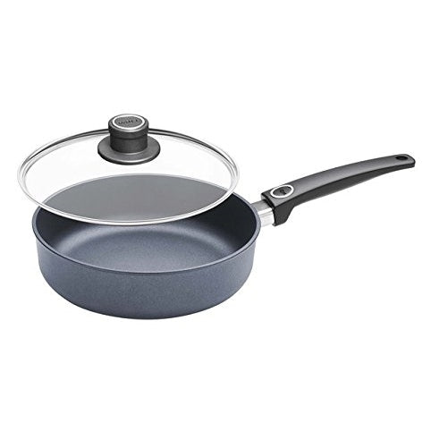 Woll Diamond Lite/Plus Diamond Reinforced Nonstick Scratch Resistant Cast Aluminum Induction Ready Sauté Pan with Lid, 3.7 Quart/11-Inch