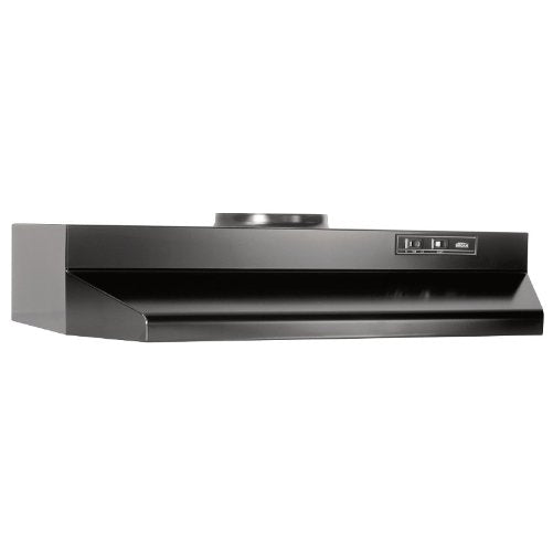 Broan 423023 ADA Capable Under-Cabinet Range Hood, 190 CFM 30-Inch, Black