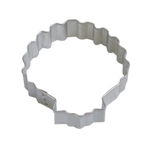 R&M Sea Shell 3" Cookie Cutter in Durable, Economical, Tinplated Steel