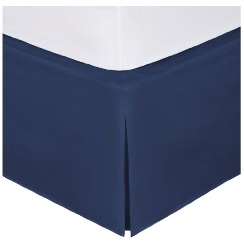 Levinsohn Magic Skirt Wraparound Tailored Bedskirt, Queen, Navy