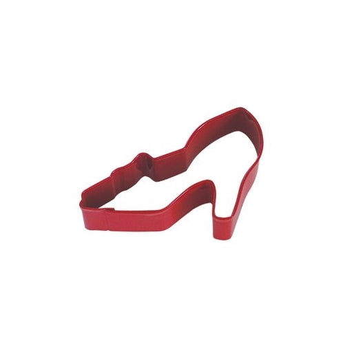 R & M Polyresin Coated High Heel Shoe Cookie Cutter, 4-Inch, Red