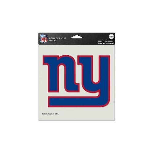 NFL New York Giants Die-Cut Color Decal, 8"x8", Team Color