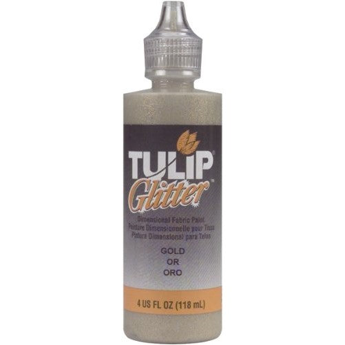 Tulip Dimensional Fabric Paint 4oz Glitter Gold