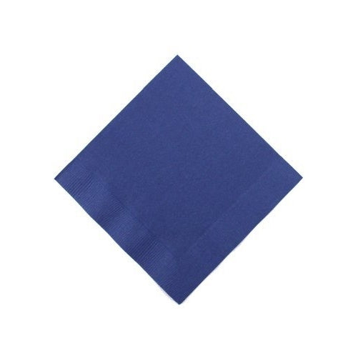 Beverage Size Napkins, Navy Blue, 50-Pack