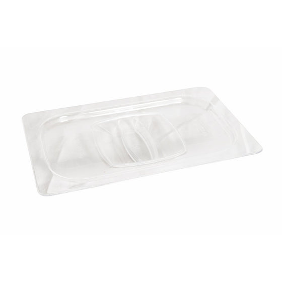 Rubbermaid Commercial Products FG114P00CLR Cold Food Pan, Lid, 1/4 Size, Clear