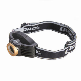 Dorcy 214-Lumen Weather Resistant Spot Beam LED Headlight, Black and Gold (41-2097)