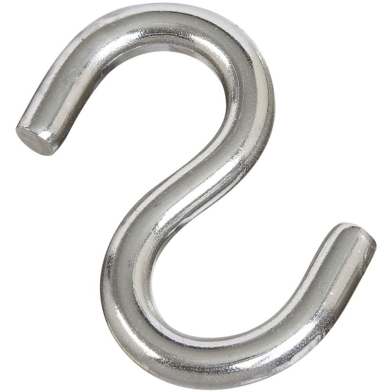 National Hardware N233-551 2078BC Open S Hook in Stainless Steel, 2-1/2