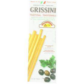 Granforno Grissini Breadsticks, Traditional, 4.4-Ounce Boxes (Pack of 12)