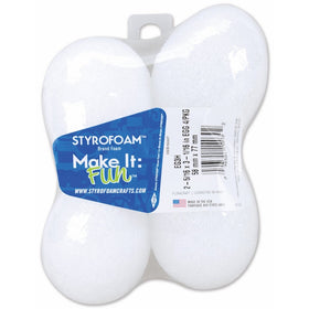FloraCraft Styrofoam Eggs 4-Pack: 3-1/16x2-15/16 White