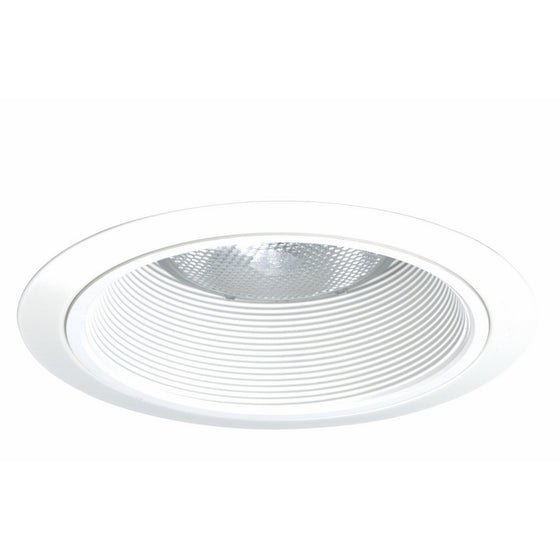 Juno Lighting 24W-WH 6-Inch Tapered Downlight Baffle, White with White Trim