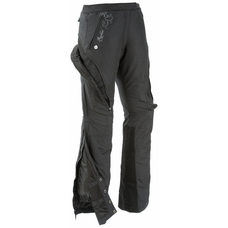 Joe Rocket Alter Ego Women's Motorcycle Riding Pants (Black, Large)