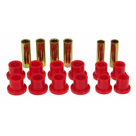 Prothane 6-1008 Red Rear Spring Eye and Shackle Bushing Kit