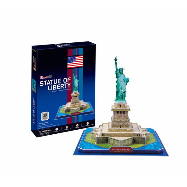 CubicFun C080h Statue of Liberty Puzzle, 39 Pieces