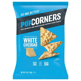 Popcorners Cheddar Feel-Good, Popcorn Chips (5oz/12 Pack)