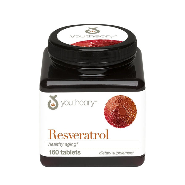 Youtheory Resveratrol with Acerola 160ct (1 Bottle)