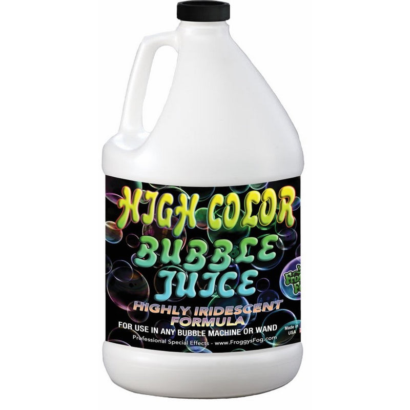 Froggys Fog - HIGH COLOR Bubble Juice - Strong Long-Lasting Iridescent Brilliant for All Bubble Machines and Bubblers - 1 Gallon