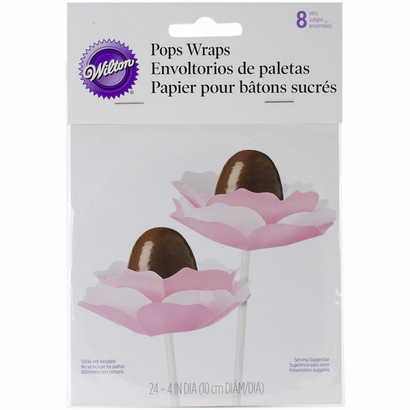 Wilton POPS Ruffle Wraps, 8-Count