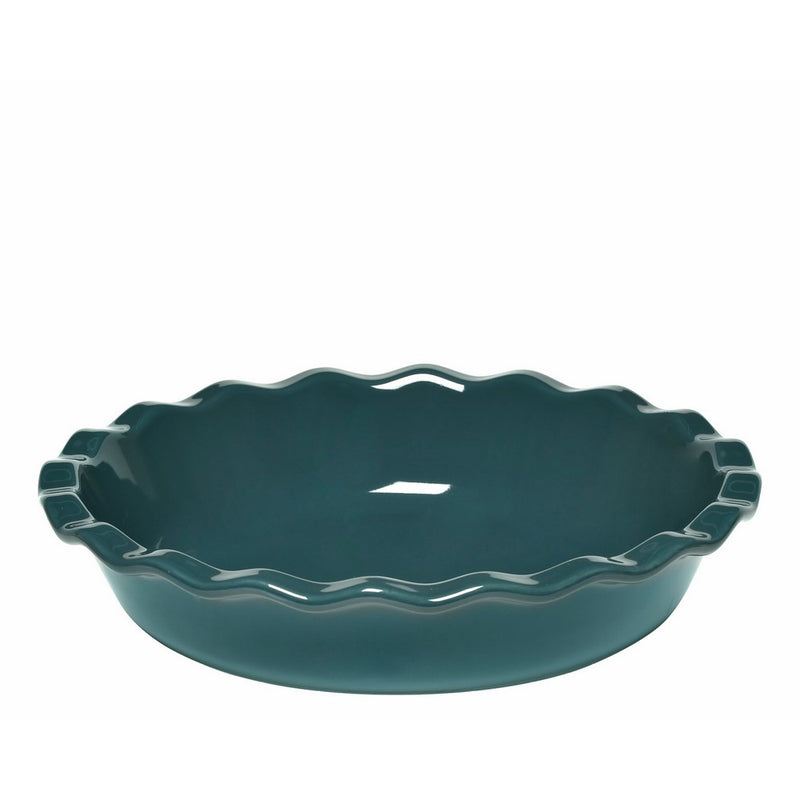 Emile Henry Made In France 9 inch Pie Dish, Blue Flame