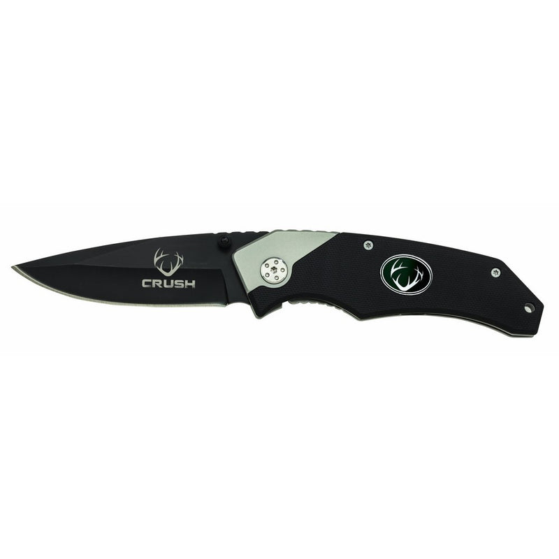 Crush 91-LT1665CP Folding Body Lock-Black Anodized Stainless