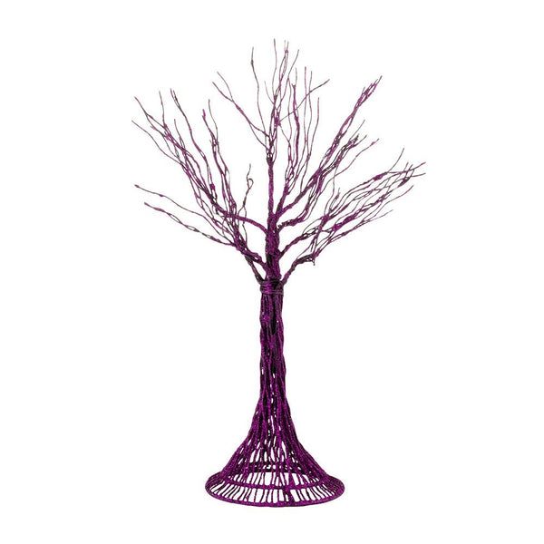 Department 56 Accessories for Villages Halloween Haunted Branches Purple Tree, 3.54 inch