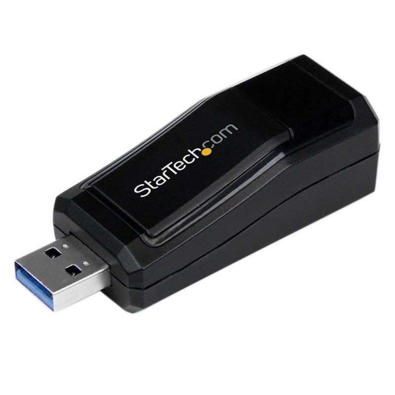 StarTech USB 3.0 to Gigabit Ethernet NIC 10/100/1000 Mbps Network Adapter, Black (USB31000NDS)