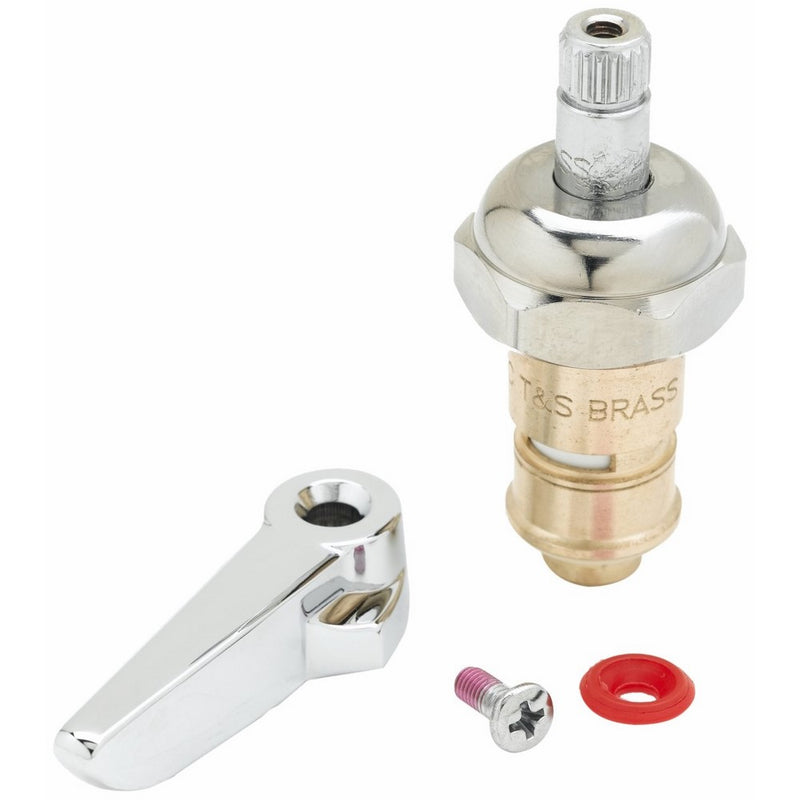 T&S Brass 012446-25 Ceramic with Check Valve and Lever Handle, Hot, Right Hand