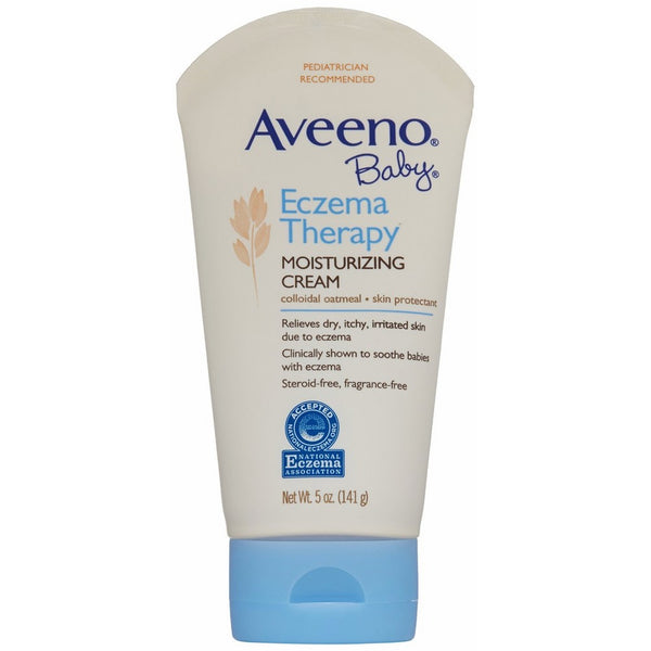 Aveeno Baby Eczema Therapy Moisturizing Cream, 5oz (Pack of 5)