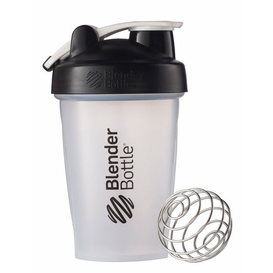 Blender Bottle Classic Loop Top Shaker Bottle, 20-Ounce, Clear/Black