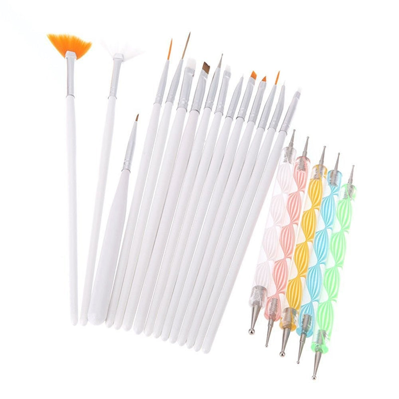 Goliton 20pc Nail Art Design Painting Dotting Detailing Pen