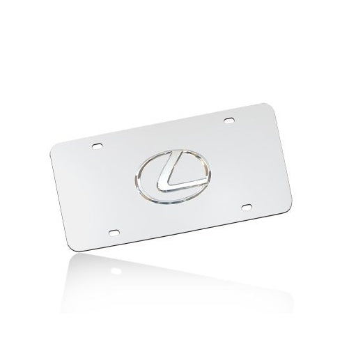 Lexus 3D Logo Chrome Stainless Steel License Plate