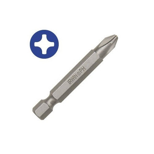 IRWIN HAN93003 Power Bit (#1 Phillips Head - 1-15/16" Long)