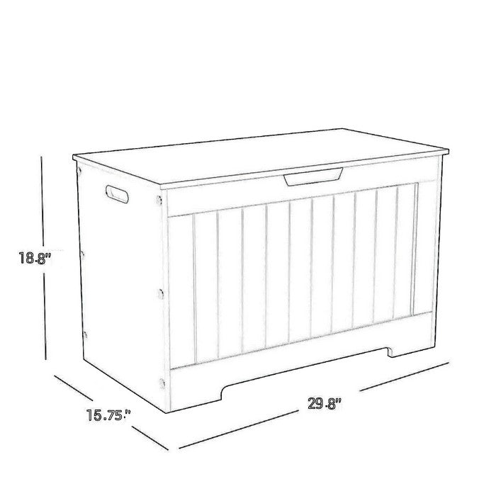 Plank Style Entryway Storage Chest with Lift Top Opening, Espresso Brown