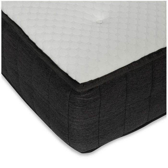 Full Size Gel Infused Memory Foam Mattress, White and Gray