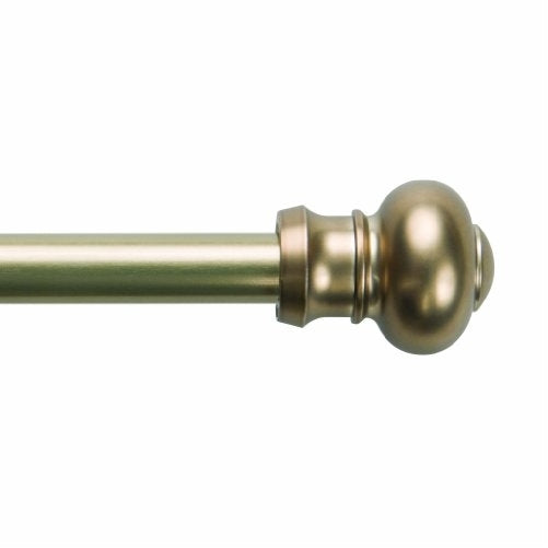 Kenney 7/16” Ashby Café Window Curtain Rod, Bronze, 28-48”