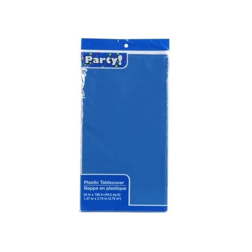 DTSC Imports Finger Ring FBA_14117717 Pack of 4: Plastic Rectangle Party Tablecloth Blue 54 X 108 Inches, 1