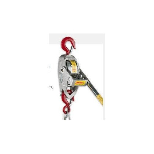 Lug-All 2250-20 Small Frame Cable Ratchet Winch Pulley Hoist, 1-1/8 ton Capacity, 10'/20' Lift Height