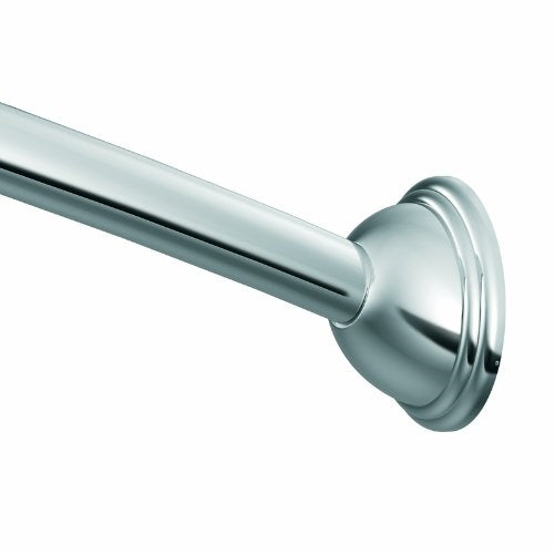 Moen CSR2165CH 5-Foot Fixed Length Curved Shower Rod, Chrome