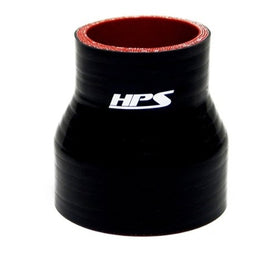 HPS Silicone Hoses HTSR-125-150-BLK Silicone High Temperature 4-ply Reinforced Reducer Coupler Hose, 100 PSI Maximum Pressure, 3" Length, 1-1/4" 1-1/2" ID, Black