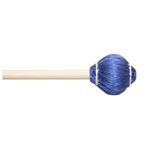 Mike Balter 23R Pro Vibe Series Medium Vibraphone Mallets with Rattan Handles, Blue