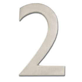 Architectural Mailboxes 3582SN-2 Brass 4-Inch Floating House Number, Satin Nickel"2"