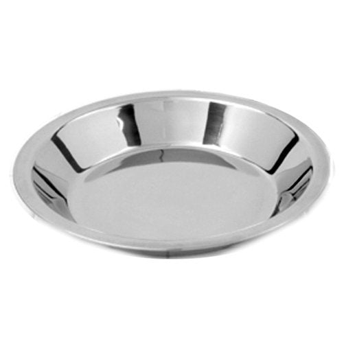 Norpro Stainless Steel Pie Pan 9" X 1.5" Thanksgiving New Durable Mirror Finish