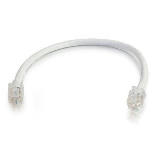 C2G/Cables to Go 27976 Cat5E Non-Booted Unshielded (UTP) Network Patch Cable, White (1 Foot/0.30 Meters)