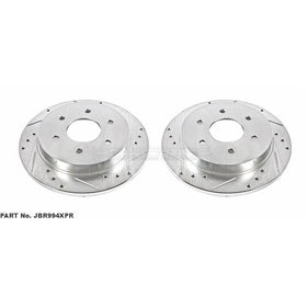 Power Stop JBR994XPR Rear Evolution Drilled & Slotted Rotor Pair