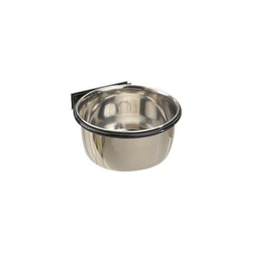 Pro Select 8-Ounce Stainless Steel Coop Cups for Pet Food – Pet Bowls Attaches Securely to Cage with Plate and Wingnut