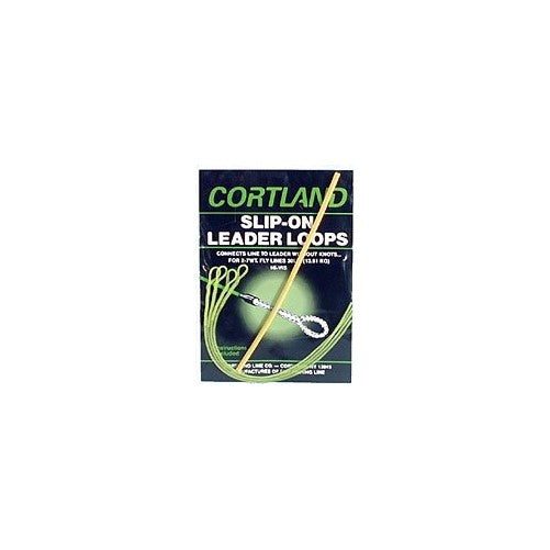 Cortland 601253 Slip-On Leader Loops Braided Clr, 30-Pound