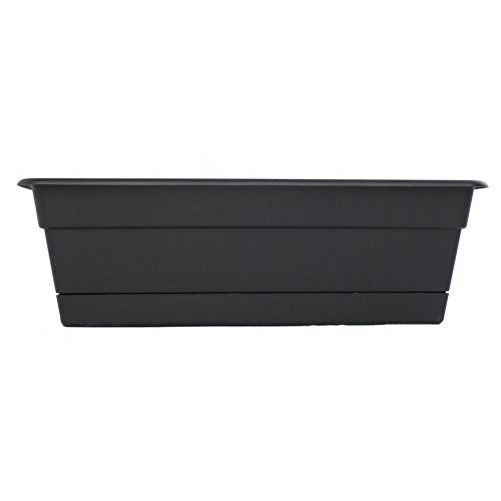 Bloem DCBT18-00 Dura Cotta Plant Window Box, 18-Inch, Black