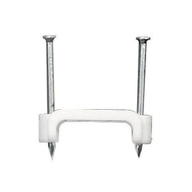 Morris 35001 Flat Cable Clip, Plastic, 2 Nail 10/2 Romex and UF, 3/4" Wide (Pack of 100)